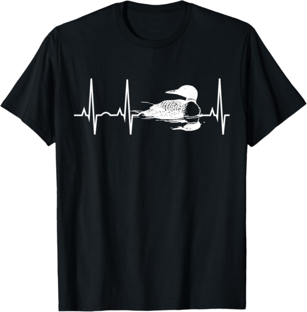 Common Loon Shirt - I Love Loons Gift T-Shirt for Birders T-... - Image 2